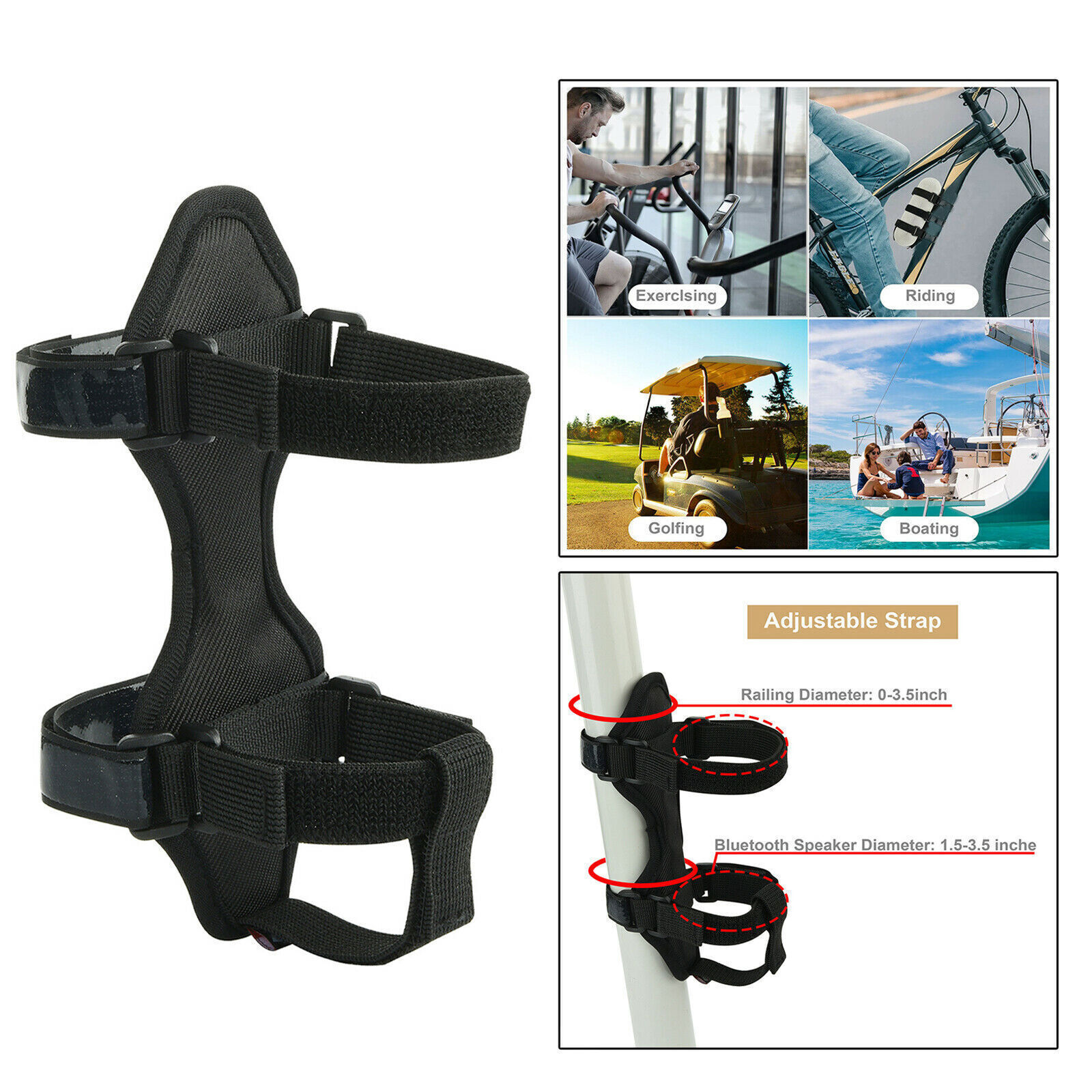 Speaker Holder Straps No Screws Mtb Bicycle Cup Mount Us