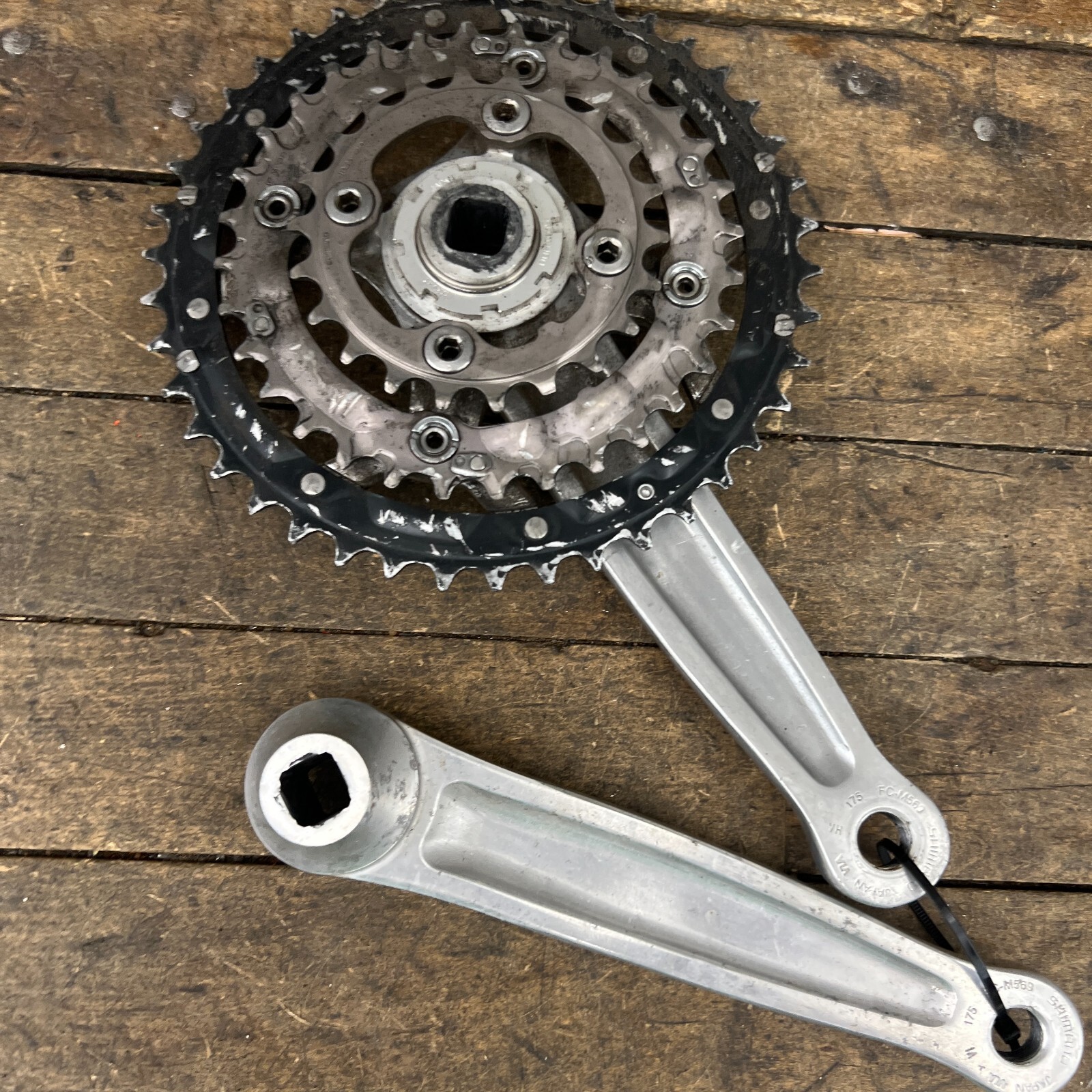 Vintage Shimano Deore LX FC-M560 Crank Set 175 mm 74 110 BCD