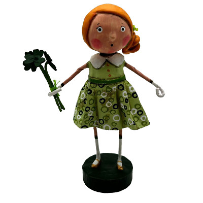 Lori Mitchell Chloe's Clovers St. Patrick's Day Figurine Signed