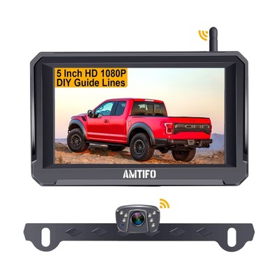 Hd 1080p Bluetooth Rear View 5 Inch Split Scree...