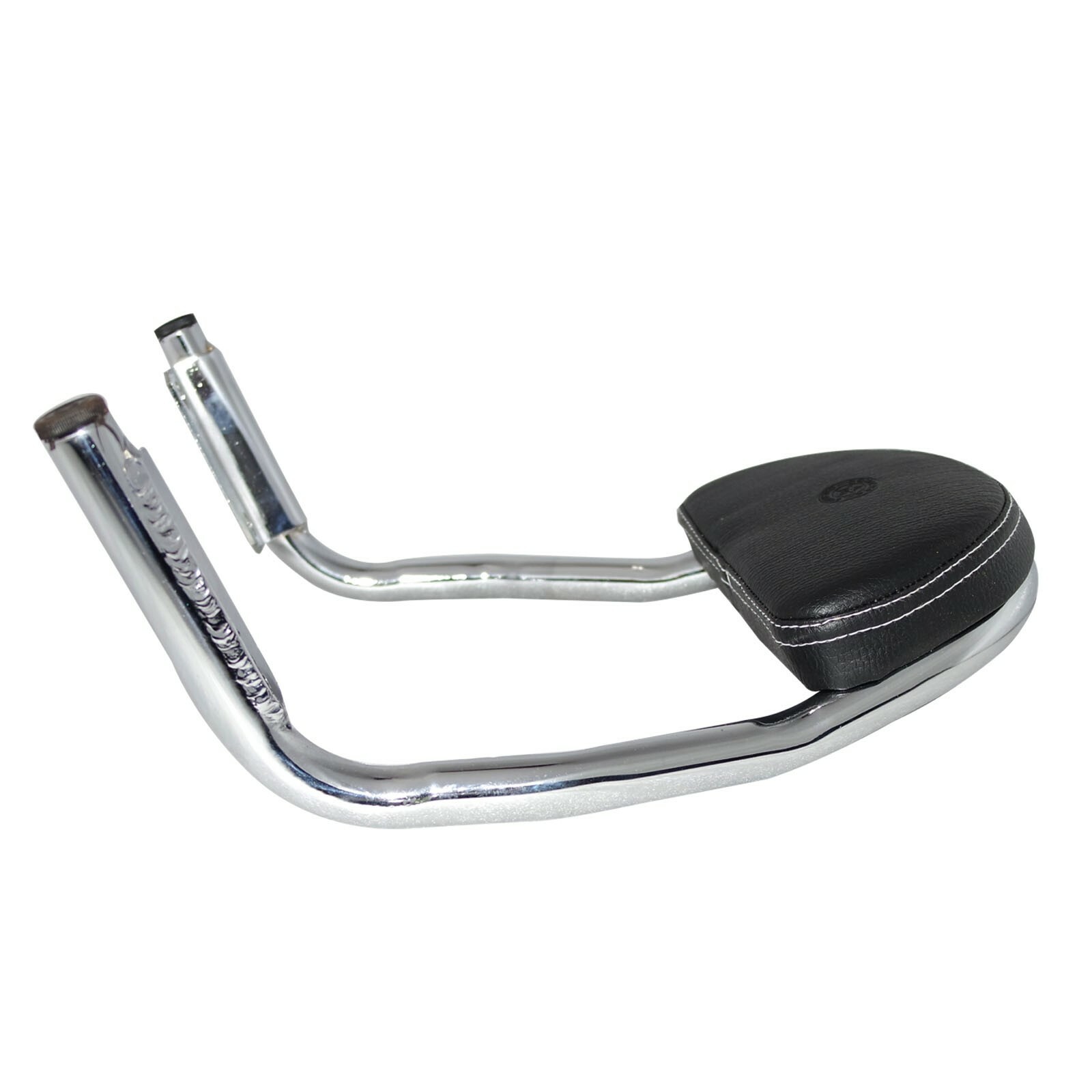 Fits Royal Enfield Twins Interceptor 650 cc Back Rest Steel Chrome Cushion 