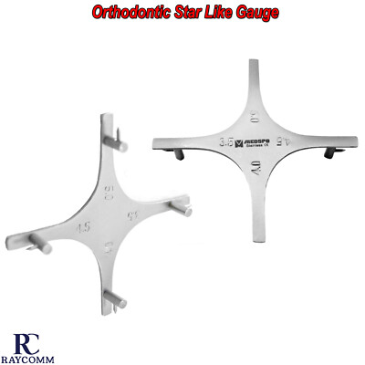 Dental Star Like Gauge Bracket Orthodontic Positioning Measuring Instruments CE 