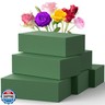 Upgraded 6 Pack Floral Flower Foam Blocks, Green Plant Foam for Flower Arrangements, Wet and Dry Florist Foam Styrofoam for Fresh and Artificial Flowers (5.5