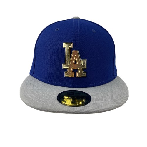 Los Angeles Dodger Golden Finish metal Logo New Era 59fifty