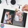 Remowith Small 4x6 Photo Album 24 Pockets Linen Cover with Front Window Portable Mini Picture Book for Travel Wedding Memories Organizer White