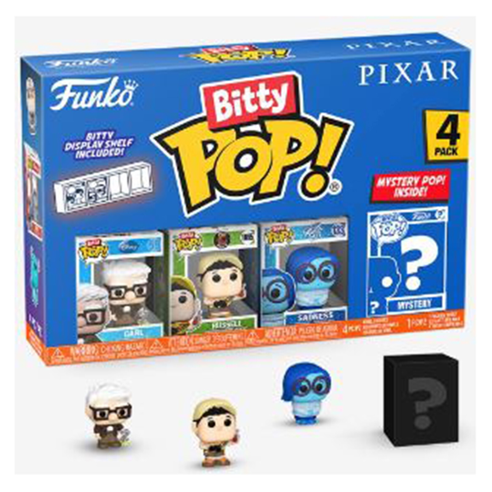 Набор виниловых фигурок Funko Pixar Up Bitty POP Carl НОВЫЙ