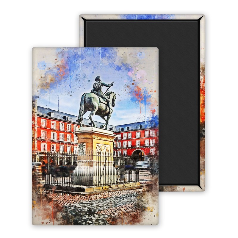 Madrid Espagne-Magnet PersonnalisÃ© 54x78mm Photo Frigo