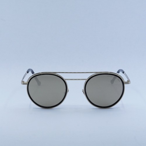 Pre-owned Cutler And Gross Cg1270v2s 003 Silver Black/brown Gold Mirror 48-24-140 Sungl... In Brown/gold Mirror