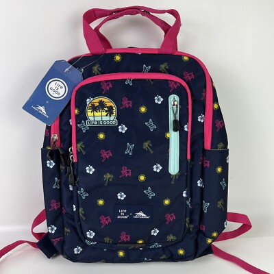 New High Sierra ''Life Is Good'' Mindie Pro 17'' Backpack - Blue