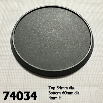 Base Boss 60MM ROUND LIPPED Plastic Gaming Base (10) Reaper Minis REM74034