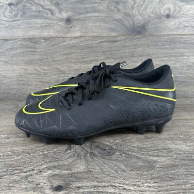 Nike Hypervenom Phade II FG Soccer Cleats Size 6 Black Volt