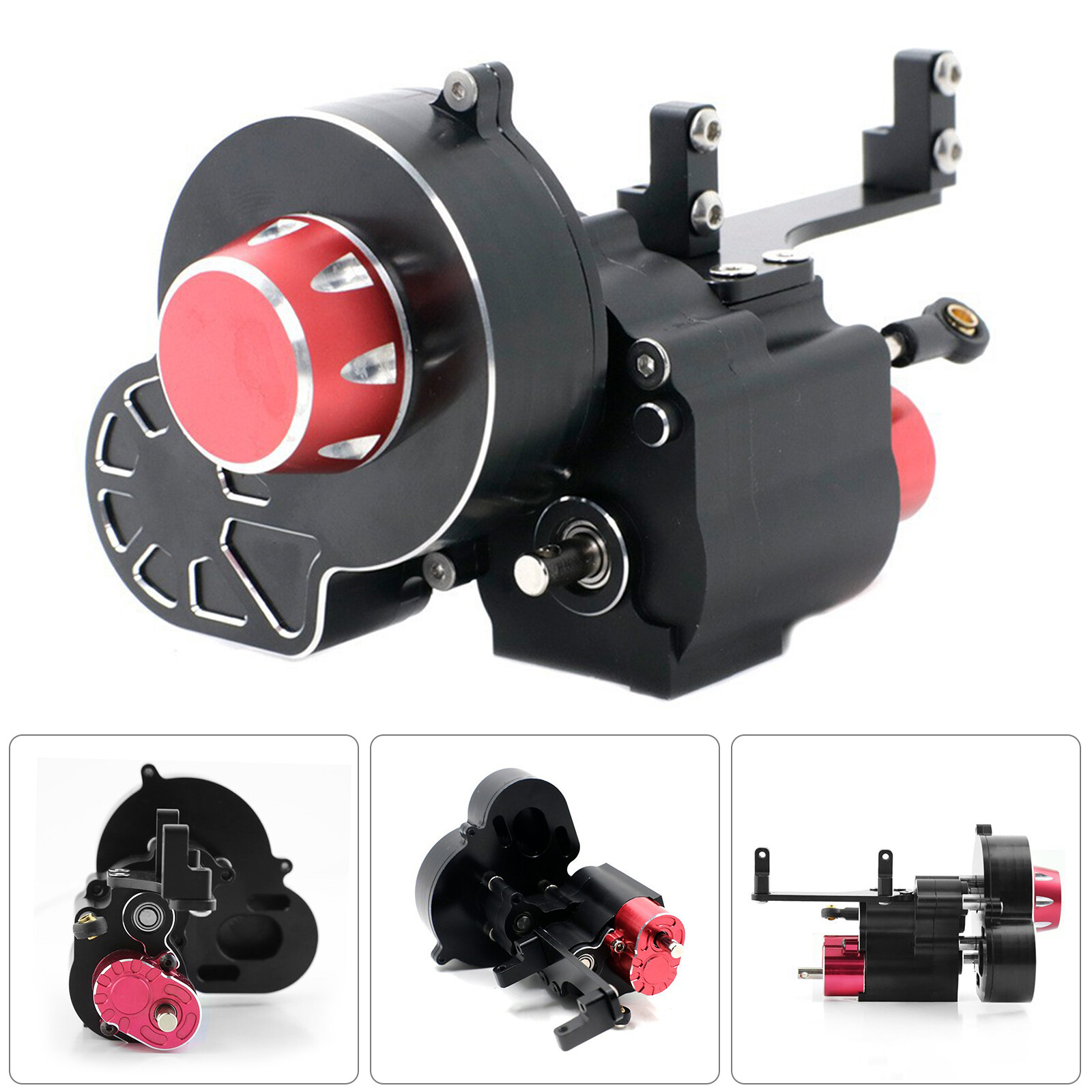 2 Speed Transmission Gearbox For Axial SCX10& SCX10 II III 1/10 RC Crawler Car