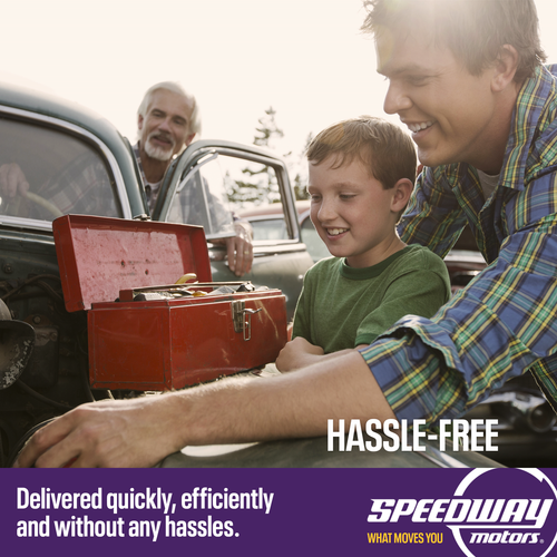 Speedway Motors Chevy GM Disc Brake Conversion Rubber Brake Line Hose Set