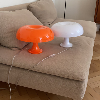 Mushroom Lamp Mushroom Orange Lamp Table Lamp Desk lamp Inspired by Artemide