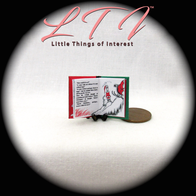 HOW THE GRINCH STOLE CHRISTMAS 1:12 Scale Readable Illustrate Book Dr. Seuss