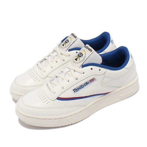 

Reebok Club C 85 Chalk Beige Blue Мужская повседневная обувь унисекс Lifestyle FX3362, Бежевый, Club C 85