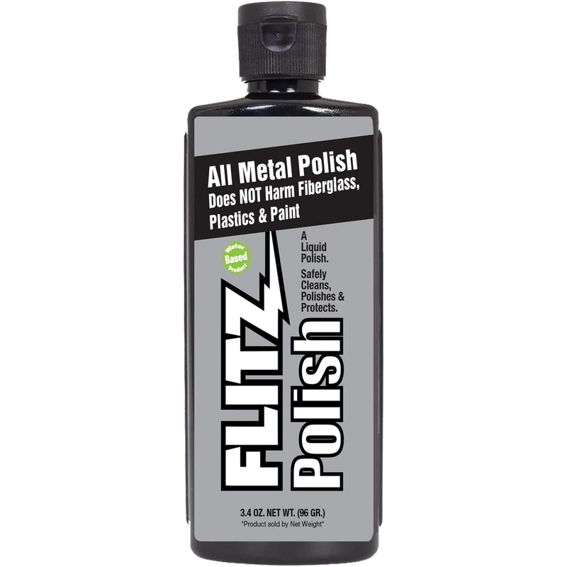 Flitz Multi-Purpose Polish and Cleaner Liquid All Metal 3.4 oz bottle