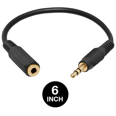 3.5mm Audio Extension Cable Stereo Headphone Cord Male to Female Car AUX MP3 lot