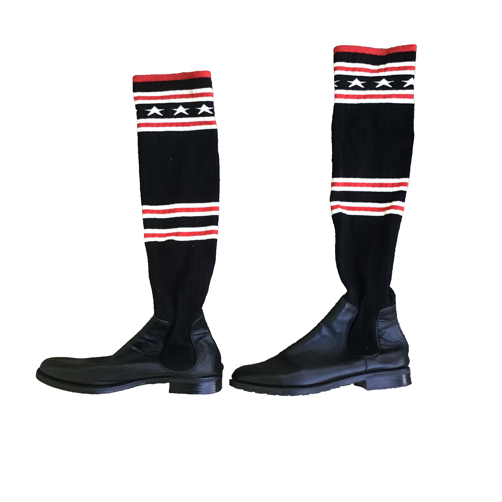Givenchyブーツ Shark Lock boots in leather in - black black | Givenchy US