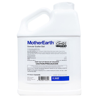 MotherEarth Insect Baiting Granules (4 lb) Ants Cockroaches Crickets Silverfish