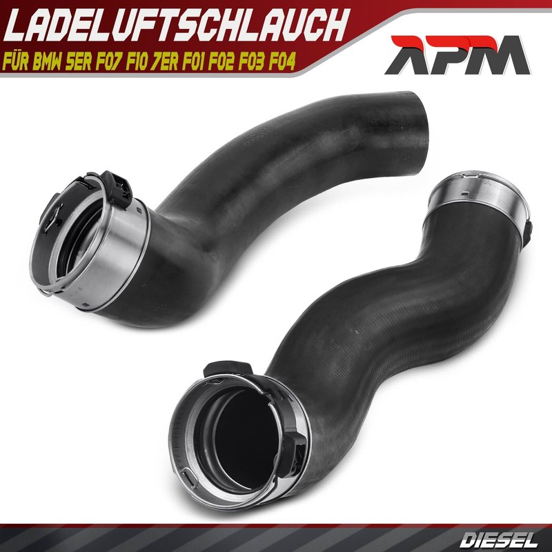 2x Ladeluftschlauch Turboschlauch FÃ¼R Bmw 5er F07 F10 7er F01 F02 F03 F04