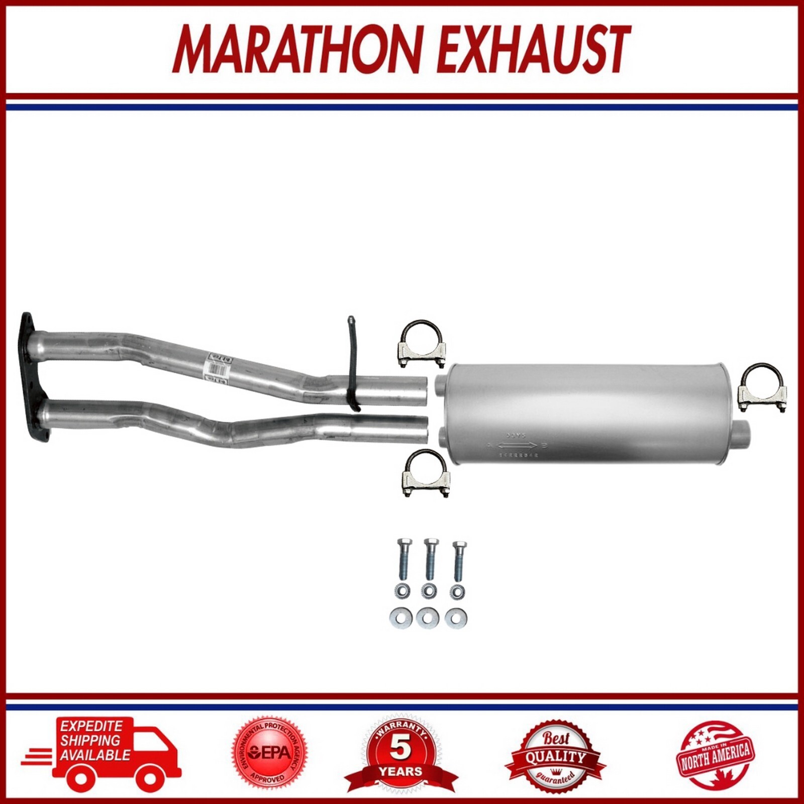 Pipe+MufflerFor96-99ChevyGMCK25005.7LStandard|Extended|OldBody|131.5WB|Under8500