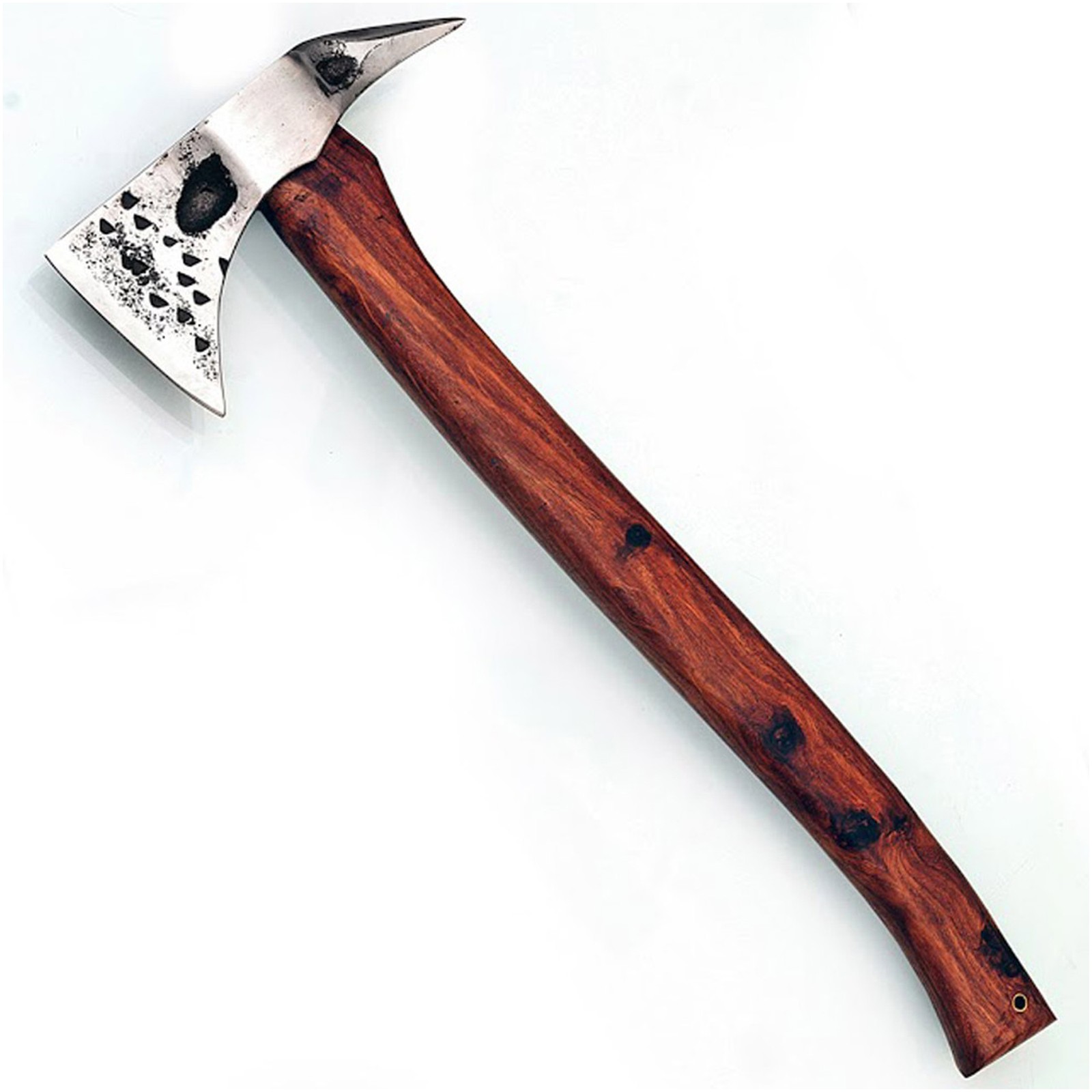 Hand Forged Fire Warden Pickaxe Hatchet - Outdoor Demolition Tool - 18 Inches