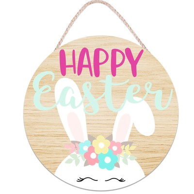 Easter Door Decorations Happy Easter Bunny Wooden Door Hanger Bunny Hanging Door