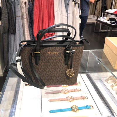 michael kors purse dark brown