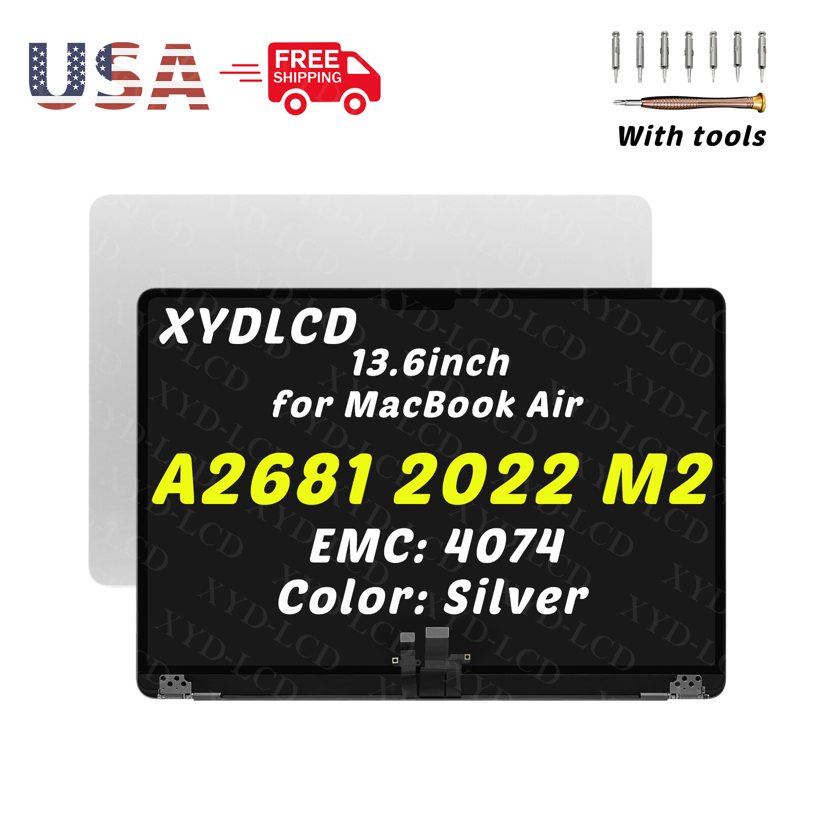 MacBook Air A2681 M2 液晶パネル ミッドナイト A2681 LCD Display Assembly Midnight for MacBook Air 13” M2