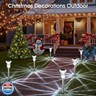 Eyrosa Solar Outdoor Lights, 10 Pack Waterproof Stainless Steel Solar Stake Lights for Pathway Garden Yard Path Walkway Driveway Lawn Patio Outside Decor, Cool White