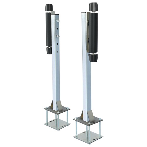 Пара стальных роликовых направляющих для понтона лодочного прицепа-оцинкованных