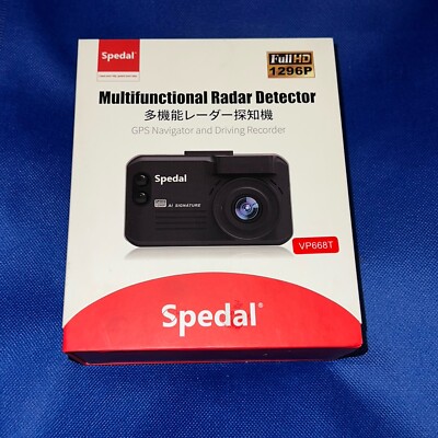 Spedal Radar Detector for Cars with Dashcam and GPS 3 in 1 Combined, 140° Wide 
