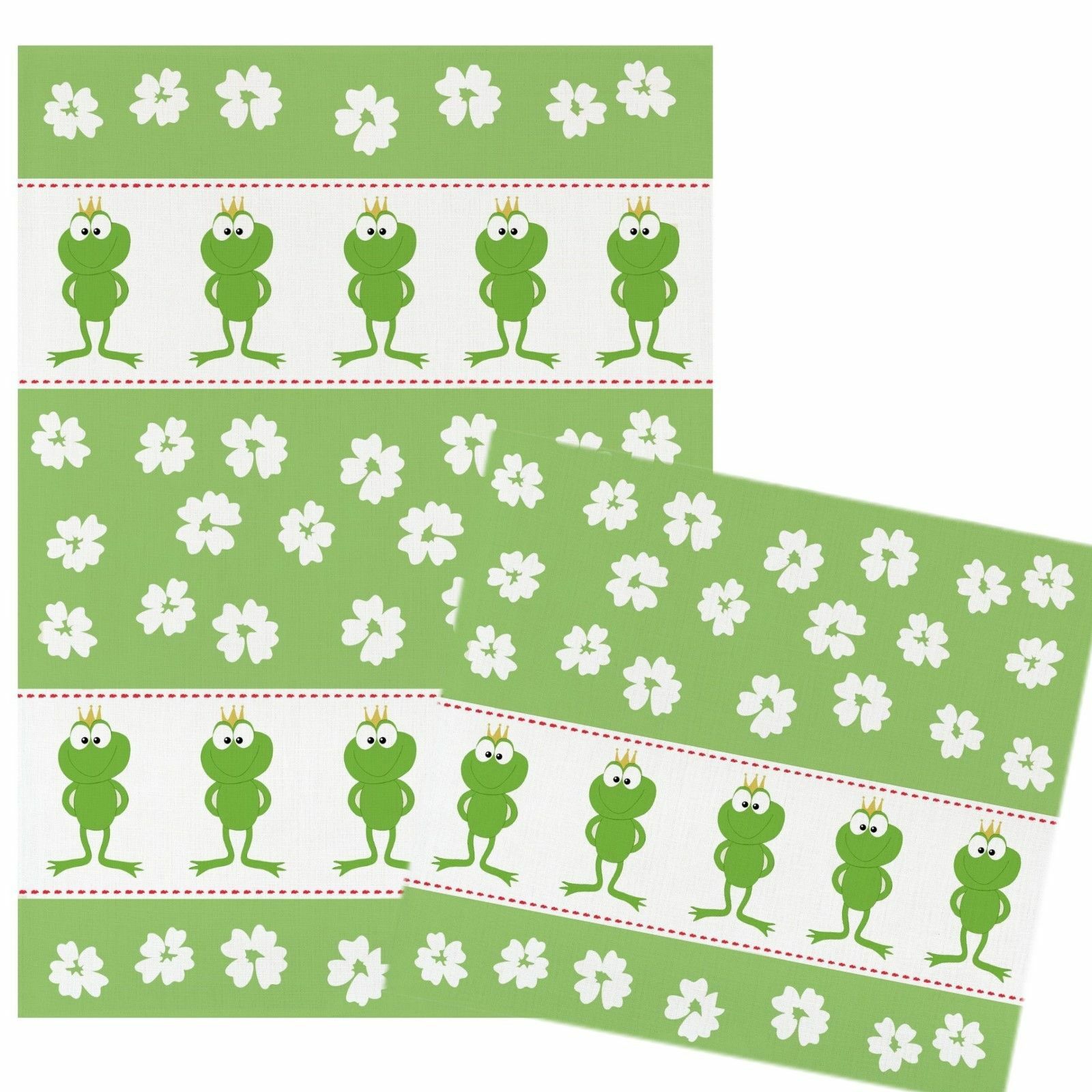 Kracht Frottierhandtuch Geschirrtuch - Set Geschirrtücher Frottiertücher Frösche