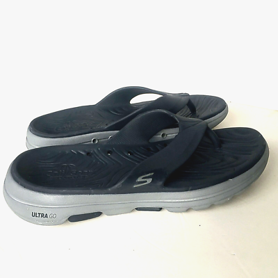 Skechers GOwalk 5 Cabana Charcoal Mens Synthetic Sandals 10 UK eBay