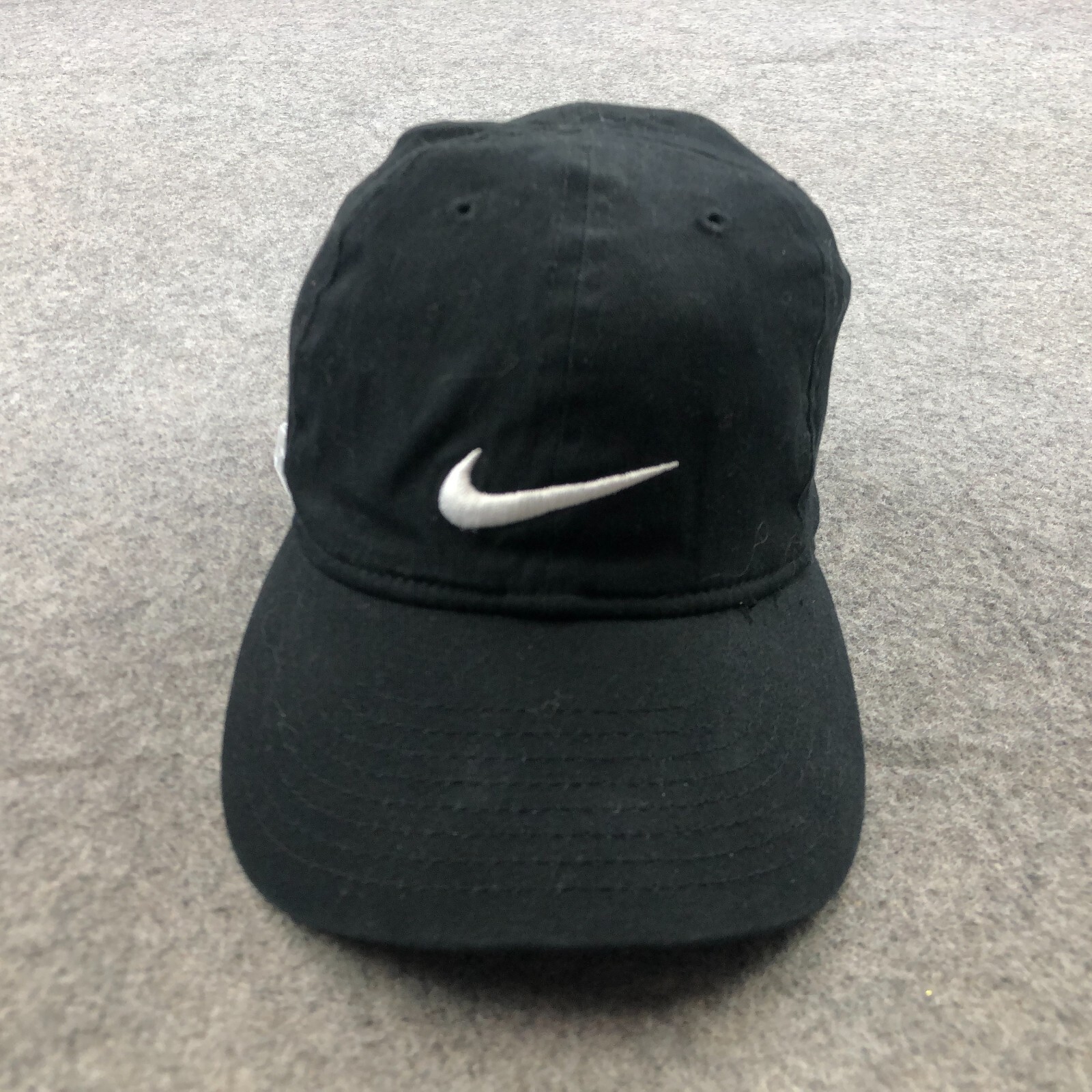 Nike Hat Cap Youth Size 4 - 7 Black Fitted Embroidered Boys