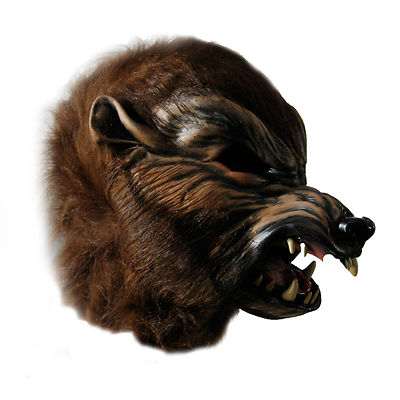 Werewolf Howl o ween Wolf Adult Halloween Costume Mask Gloves Chest Legs Feet
