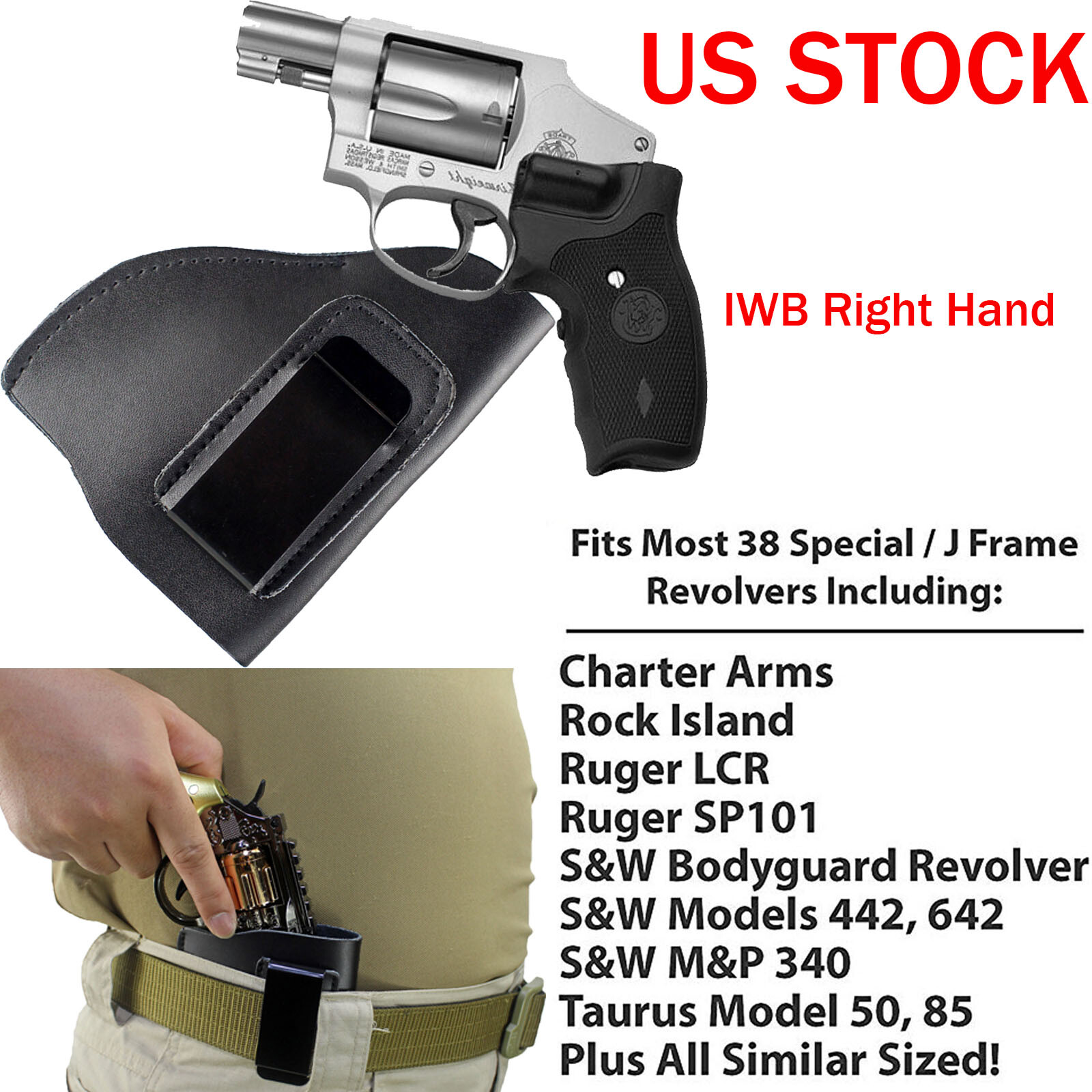 ショルダーrevolver Amazon.com : VlaMiTex R4 Leather Revolver Holster for Smith