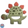 Dinosaur Teething Toys 3-6 Months with Pacifier Clip, Baby Teether 6-12 Months,Silicone Teethers, Soft-Textured Infant Toys for Teething Relief and Brain Development, Newborn Essentials-Olive