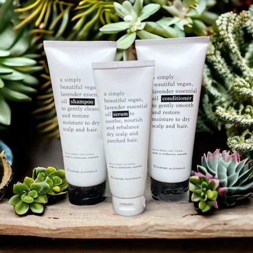 Empire Australia VEGAN Lavender Essential Oil Shampoo/Conditioner/Serum Hair Set