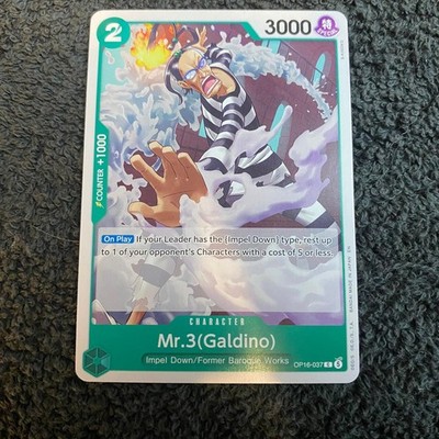 Mr.3(Galdino) (037) OP16-037 Common The Time of Battle One Piece Near Mint