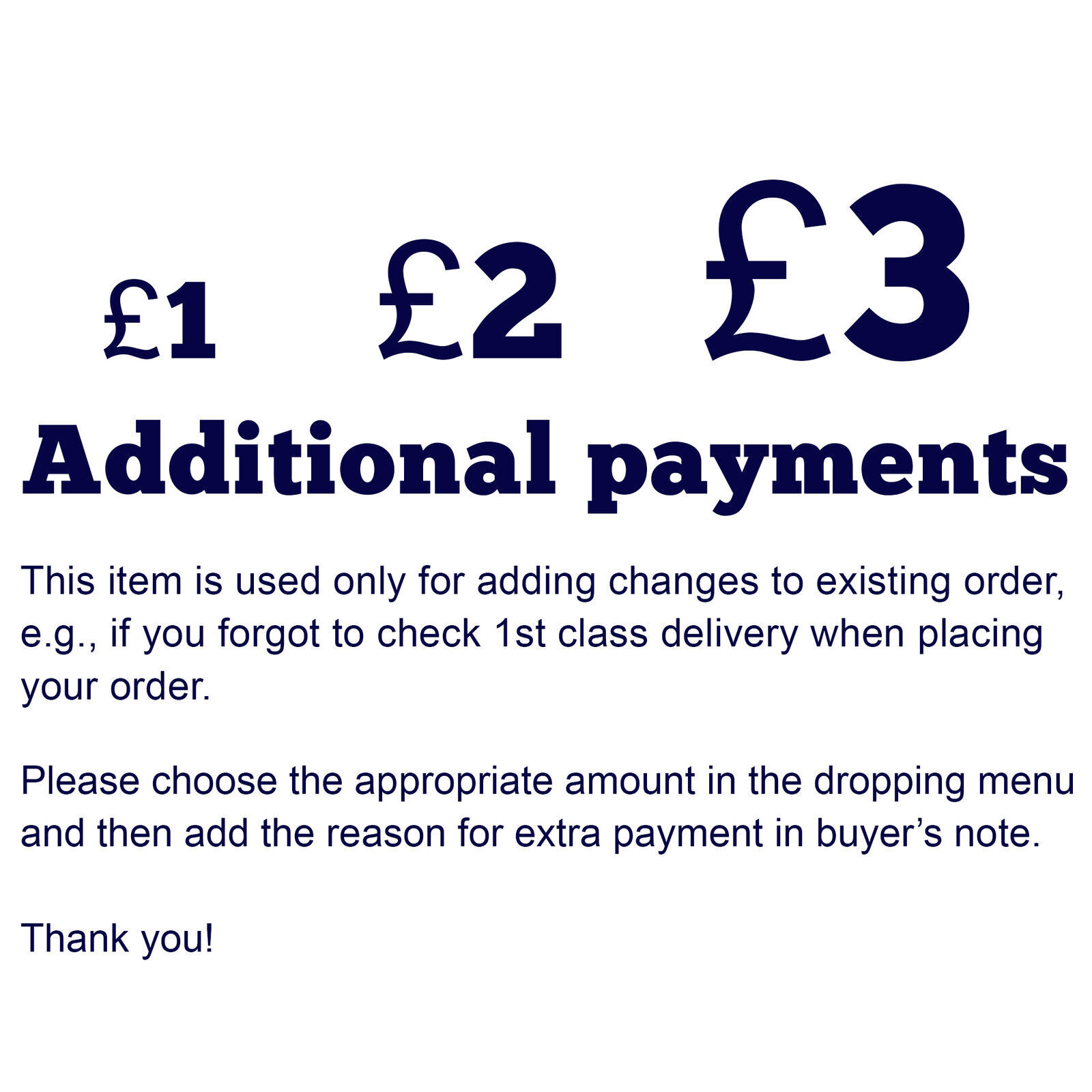 Additional payments Canvas
