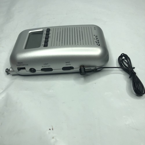 Eton FR100 Blackout Buddy Emergency Radio/Flashlight/Clock FR100 Silver Works
