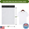 SJPACK 10x13-inch Poly Mailers 200pcs 2.5 Mil Envelopes Bags With Self-sealing Strip White Poly Bags