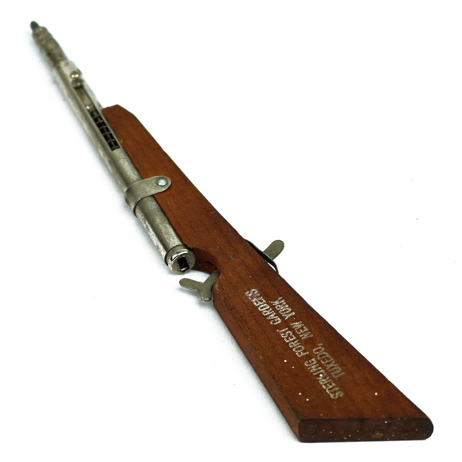 Vintage Sterling Forest Gardens Tuxedo NY Rifle  Figural Mechanical Pencil