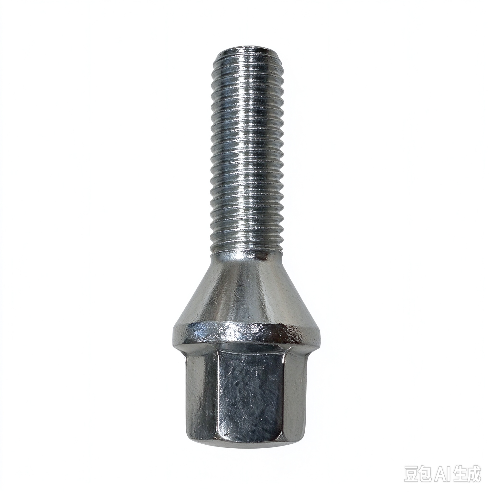M12x1.5 Wheel Lug Bolts 57mm Length 33mm Thread 17mm Hex Cone Seat Chrome