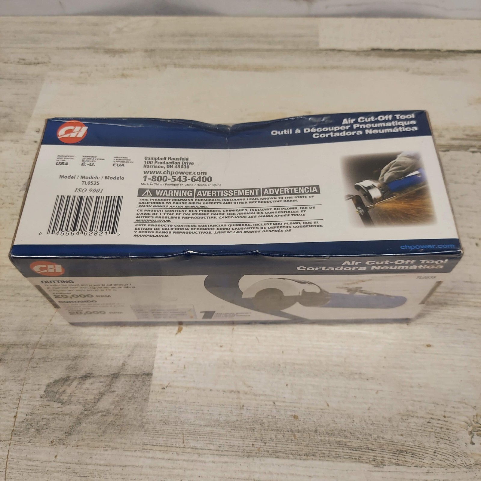 Campbell Hausfeld 20,000 RPM Air Cut-off Tool - Model TL0535