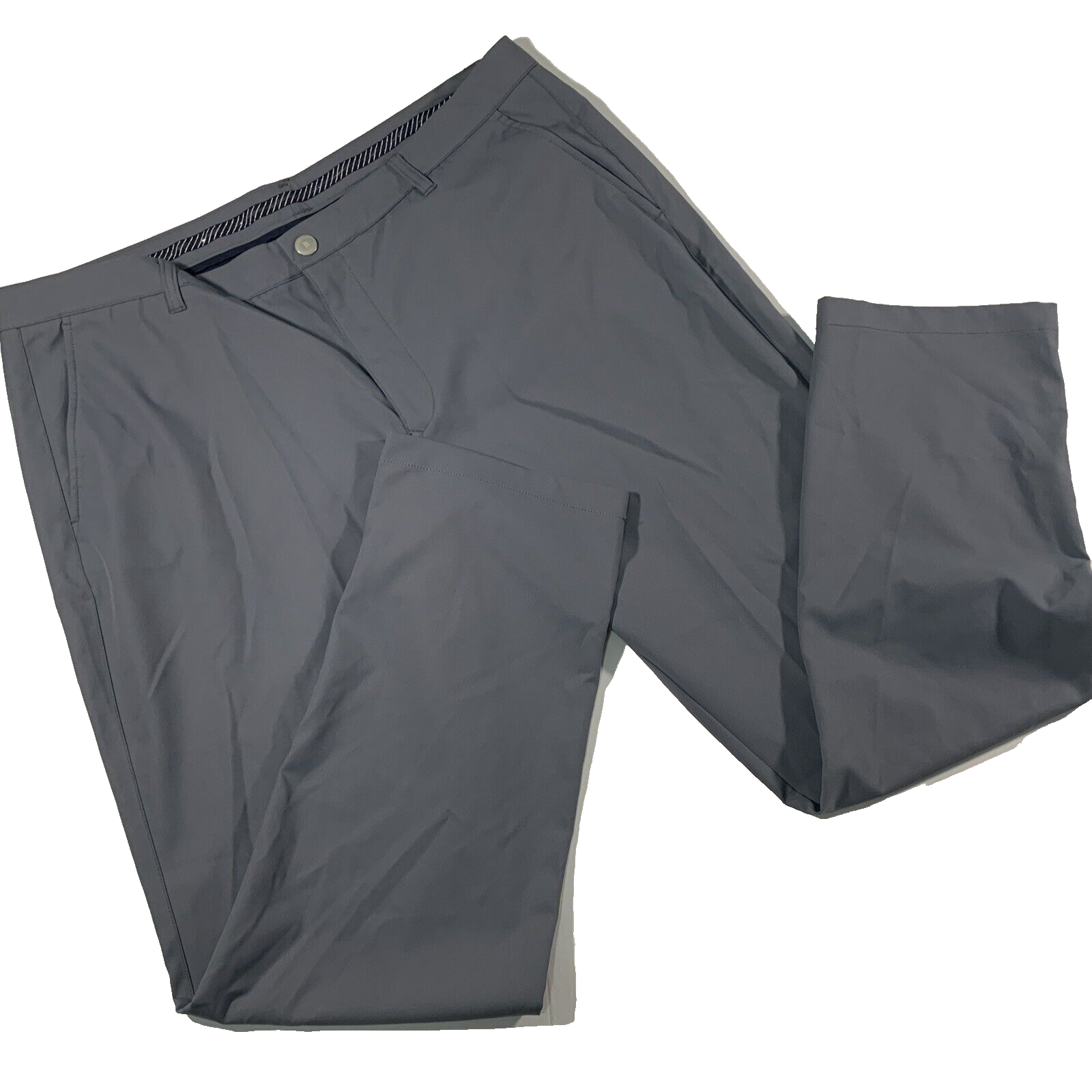 Men's Size 40x32 Flat Front Athletic Fit Pants Gray