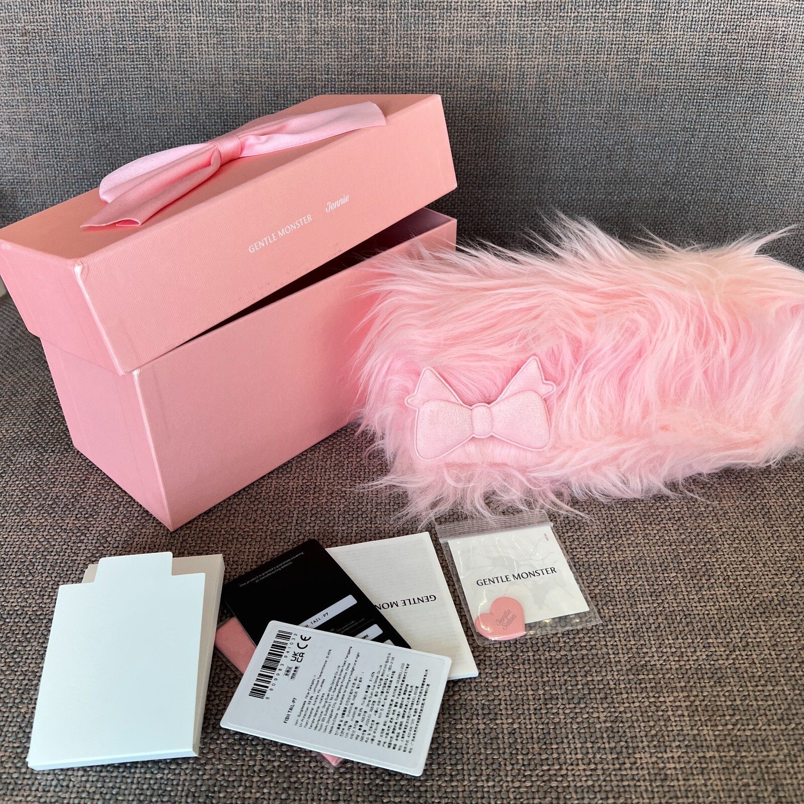 Pre-owned Gentle Monster X Jennie Jentle Salon Fish Tail P7 Pink Brown G2vtmnfx1wxt In Pink/brown