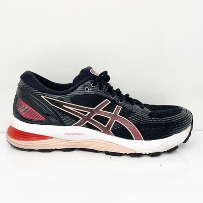 Женские кроссовки Asics Gel Nimbus 21 1012A156 черные кроссовки размер 8.5